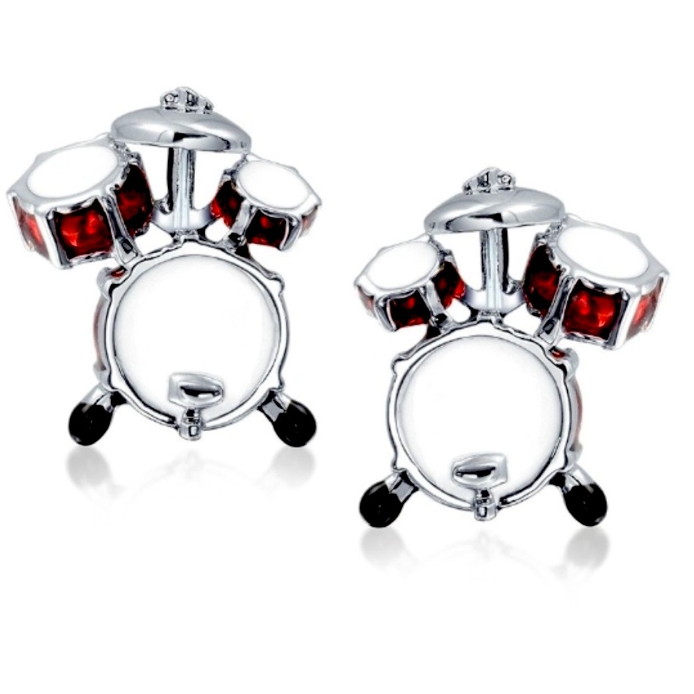 🥁 Drum Set Cufflinks